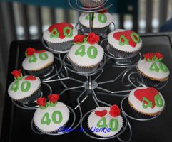 Cupcake 40j Huwelijk