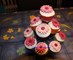 Cupcake bloemen