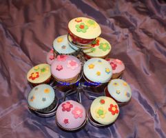 Cupcake bloemetjes